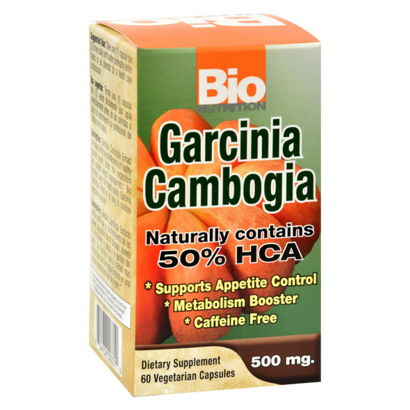 Bio Nutrition - Garcinia Cambogia Supplement - 500mg - 60 Veggie caps