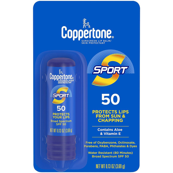 Coppertone - Sport Sunscreen Lip Balm - SPF 50 - 0.13 oz