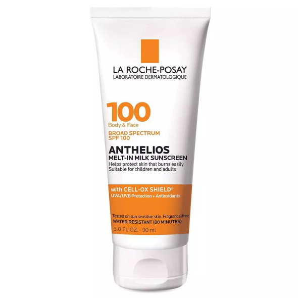 La Roche Posay - Anthelios Melt-in Milk Sunscreen Face and Body Lotion - SPF 100 - 3 fl oz