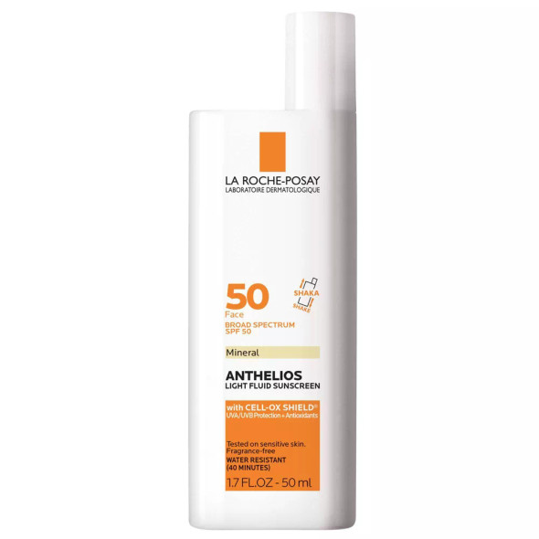La Roche Posay - Anthelios Light Fluid Mineral Sunscreen Face Lotion - SPF 50 - 1.7 fl oz