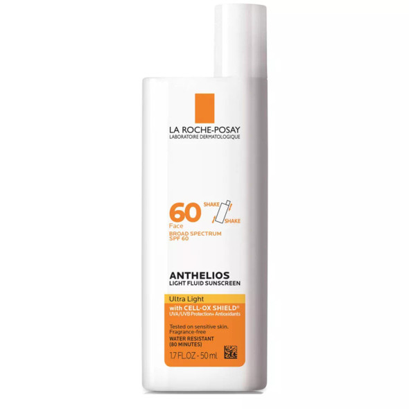 La Roche Posay - Anthelios Light Fluid Sunscreen Face Lotion - SPF 60 - 1.7 fl oz