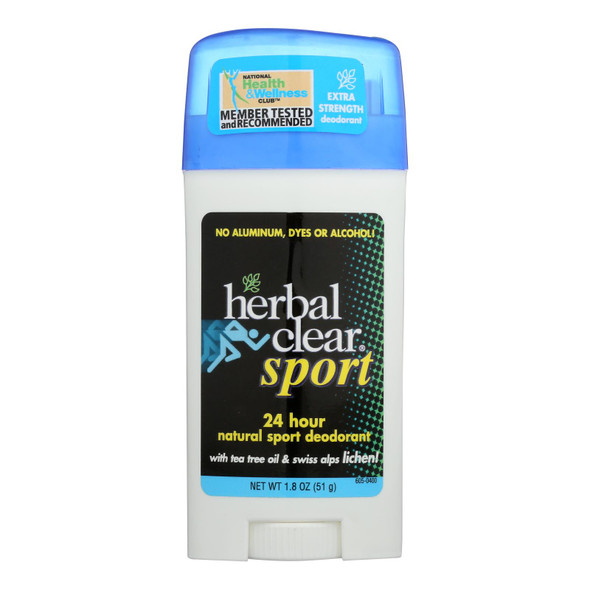 Herbal Clear 24 Hour Natural Sport Deodorant - 1.8 oz