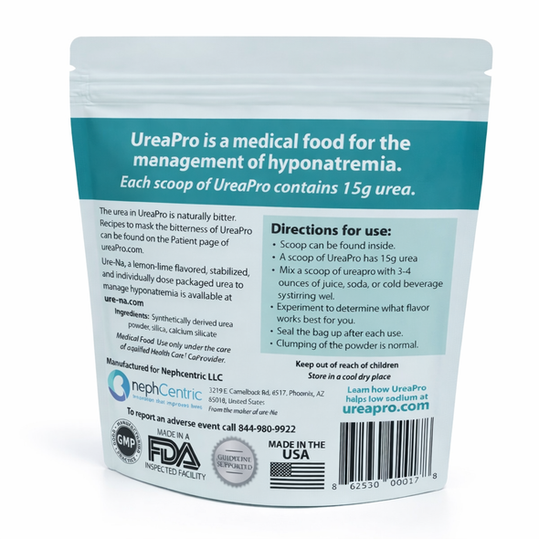 UreaPro Stabilized Urea Medical Food for Hyponatremia Support | Ready-to-Mix Low Sodium Formula | 16 oz