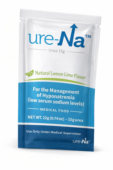 Ure-Na Urea Medical Food 15 g Urea per Packet Natural Lemon Lime Flavor Low Sodium Support 8 Count