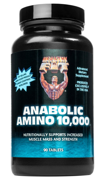 Healthy 'N Fit Amino 10,000 90 Tablets, EAA & BCAA - 10,000 MGS Amino Acids per Serving