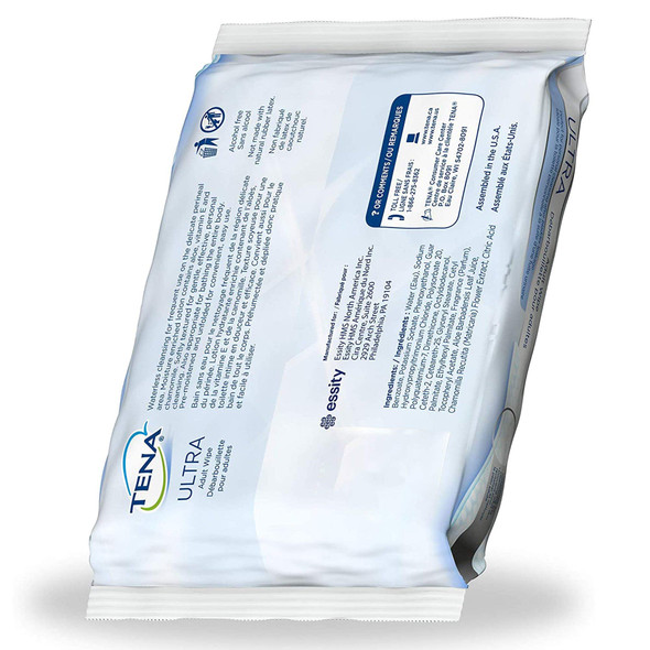 SQ65726 - Sca Personal Care Inc Tena Ultra Flush Washcloth, 7.5 x 12.5