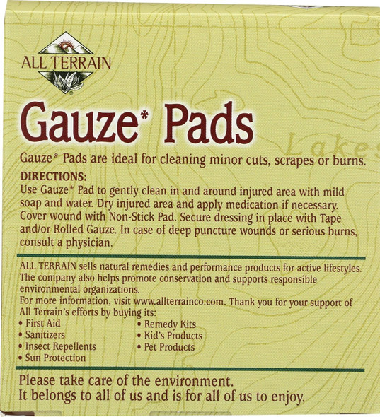 All Terrain Gauze Pads 2 X 2, 10 Ct