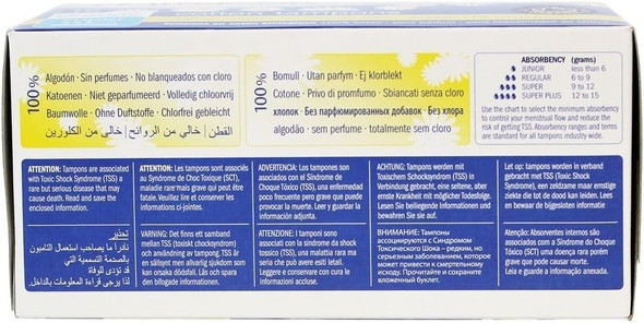 Natracare Organic Cotton Tampons Super, 16 Count