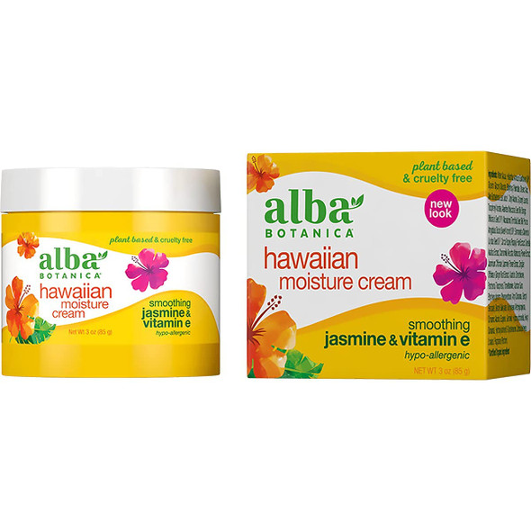 Alba Botanica Ultra Hydrating Moisturizing Cream, with Vitamin E, Fragrance Free, 3 Oz (Packaging May Vary)