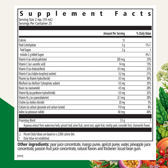 Floradix Kinder Love Children's Multivitamin - Herbal Supplement - Liquid Multivitamin for Kids - Vitamins A, C, D & E, Calcium & More - Vegetarian, Non-GMO, Gluten-Free - 8.5 fl oz