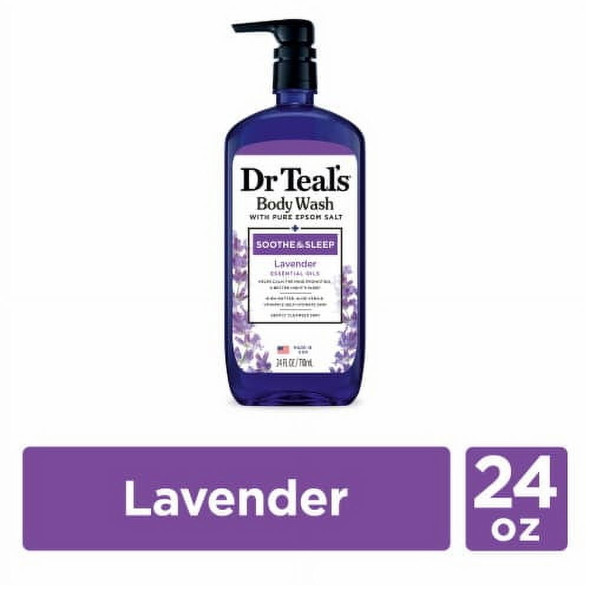 Dr Teal's Soothe & Sleep Body Wash with Pure Epsom Salt & Lavender 24 fl oz.