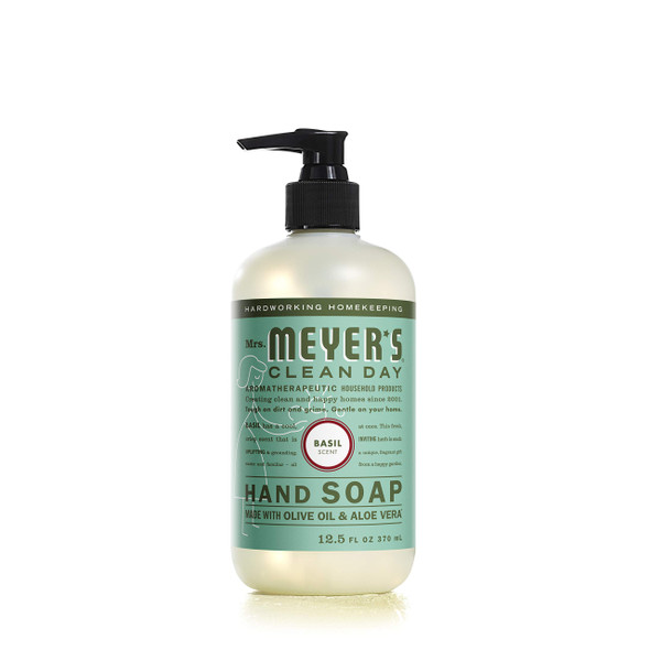Mrs. Meyer's Clean Day 14104 Basil Scent Liquid Hand Soap, 12.5 oz. - Quantity 6