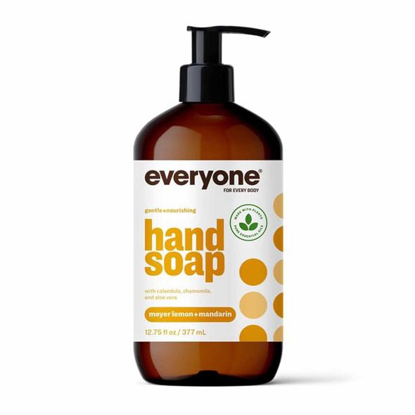 Everyone Liquid Hand Soap, 12.75 Ounce (Pack of 1), Meyer Lemon and Mandarin, made with Essential Oils for kitchen and bathroom