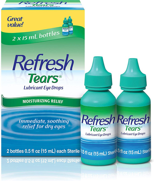 Refresh Tears Lubricant Eye Drops - 2 - 0.5 oz, Pack of 6