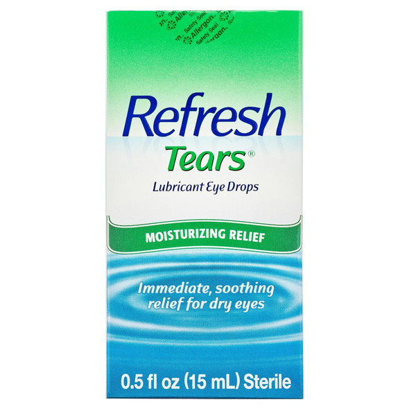 Refresh TEARS Lubricant Eye Drops 0.5% 15 ml (2 Pack) - Packaging May Vary