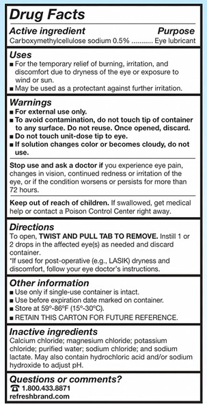 Refresh Plus Lubricant Eye Drops, Single-Use Containers, 70 ea