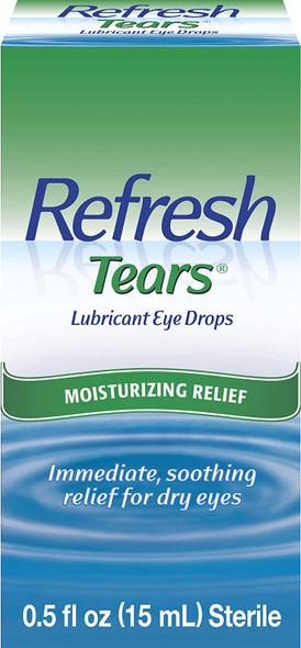 Refresh Tears Lubricant Eye Drops For Dry Eyes, 0.5 Fl Oz Sterile