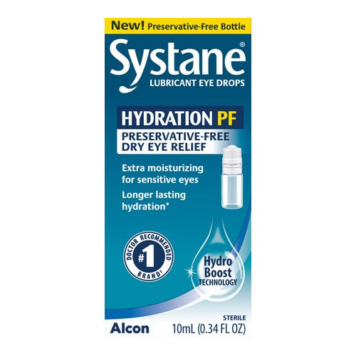Alcon Systane Lubricant Eye Drops Preservative Free Dry Eye Relief Sterile .3oz