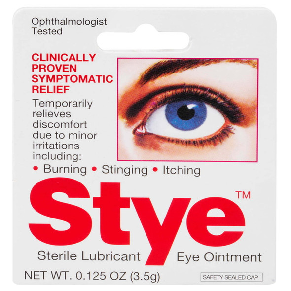 Stye Sterile Lubricant Eye Ointment Minor Irritation Discomfort Relief 0.125oz