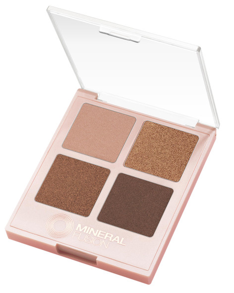 Mineral Fusion Eyeshadow Palette | Vegan Eye Makeup with Matte, Satin, and Shimmer Finishes | Natural, Lightweight Formula (Soiree)