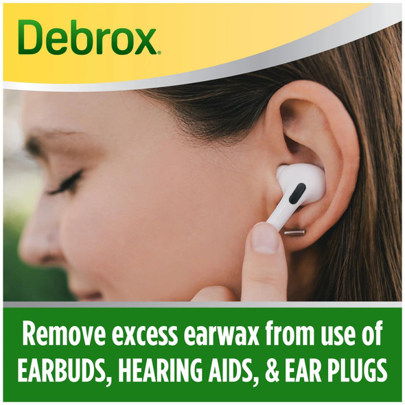 Debrox Ear Wax Removal Kit, Bulb Syringe & 0.5 Fl Oz Ear Wax Removal Drops with Carbamide Peroxide - Remove Earwax Which Can Contribute to Muffled Hearing, Ear Discomforts, and Tinnitus