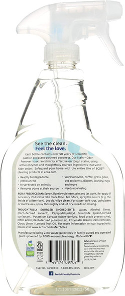 Earth Friendly Stain & Odor Remover Spray 22 oz. (Pack of 6)