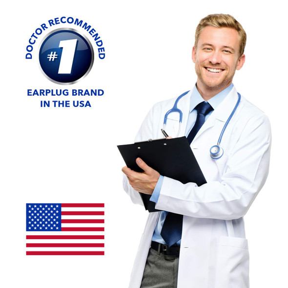 Macks Ear Seals Earplugs, 1 Pair with Detachable Cord - 26db High NRR - Dual Purpose Comfortable Ear Plugs for Noise Reduction and Blocking Water