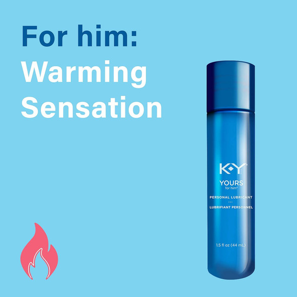 K-Y Yours + Mine Couples Lubricant, Adult Toy Friendly Personal Lubricant & Intimate Gel for Couples, Men, Women, Sex Lube, Clear, 2 x 1.5 Fl Oz, 2 count (Pack of 2)