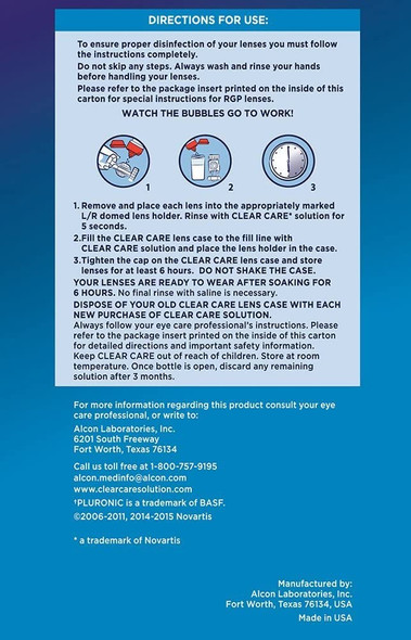 Clear Care Cleaning & Disinfection Solution-12 oz, Twin Value Pack