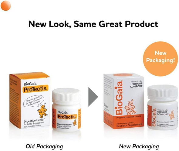BioGaia Protectis Kids | Probiotic for Ages 3+ | Eases Occasional Digestive Issues & Promotes Regularity | Allergen, Dairy, Soy & Gluten Free | Backed by 30 Years of Research | 30 Day Supply