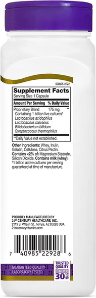21St Century Acidophilus Probiotic Blend 150 Capsules