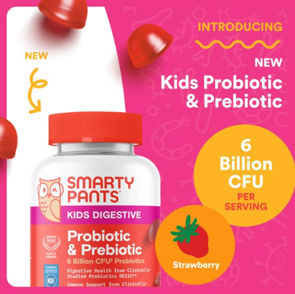 SmartyPants Kids Probiotic Complete, Strawberry Crème, 45 Count
