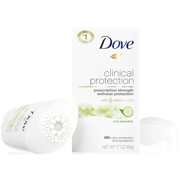 Dove Clinical Protection Antiperspirant Deodorant, Cool Essentials 1.7 Ounce