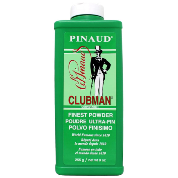 Clubman Pinaud Finest Powder, Classic White Powder for Men, Protection Against Sweat and Body Odor, 9 oz x 1 Pack