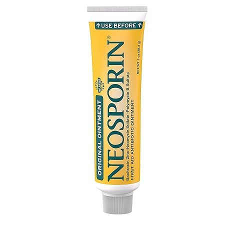 Neosporin Original First Aid Antibiotic Ointment with Bacitracin Zinc for Infection Protection, Wound Care Treatment & Scar Appearance Minimizer for Minor Cuts, Scrapes and Burns, 1 oz