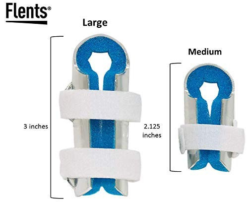 Flents Finger Splint, Two Sided Insty Splint, Medium and Large Value Pack, Supports & Protects Injured Finger