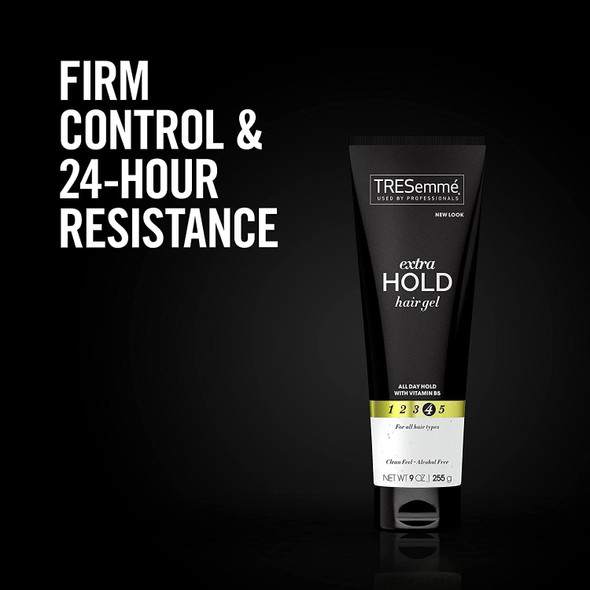 TRESemmé Extra Hold Hair Gel Alcohol-Free for 24-Hour Frizz Control and Humidity Protection 9 oz