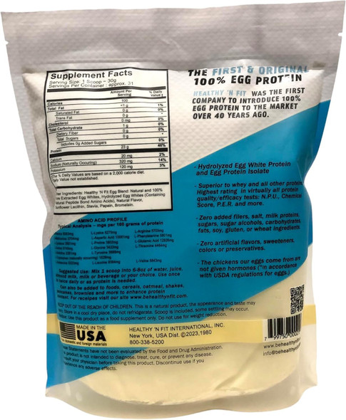 Healthy'N Fit Nutritionals 100% Egg Protein Vanilla Ice Cream - 2 lbs