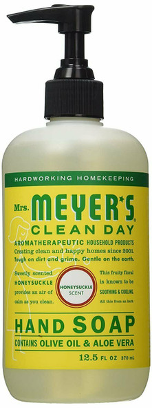 Mrs. Meyer's Clean Day Liquid Hand Soap Honeysuckle Scent 12.5 Ounce Case of 6
