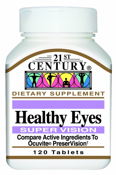 21st Century Health Care, Healthy Eyes, Super Vision, 120 Tablets