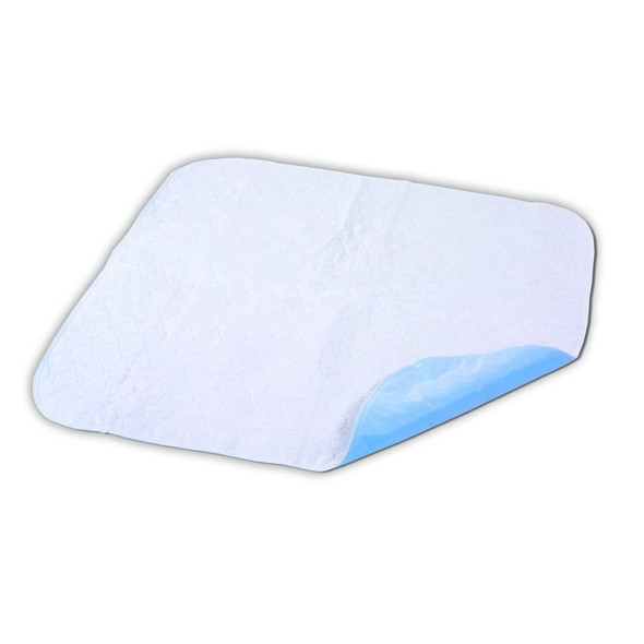 Essential Medical Supply Quik-Sorb 36" x 54" Quilted Birdseye Cotton Reusable Underpad - Extra Large Waterproof Incontinence Bed Pads for Adults, Washable and Reusable with Birdseye Cotton Topsheet