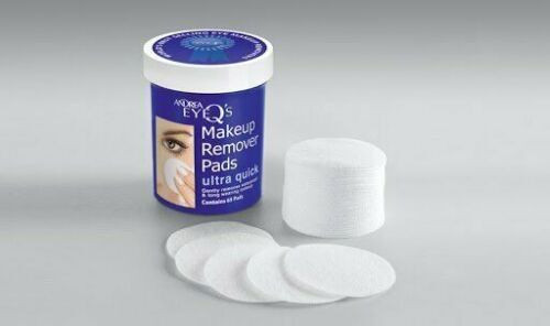 Andrea Eye Q's Ultra Quick Eye Makeup Remover Pads for Waterproof Makeup 65 Ct