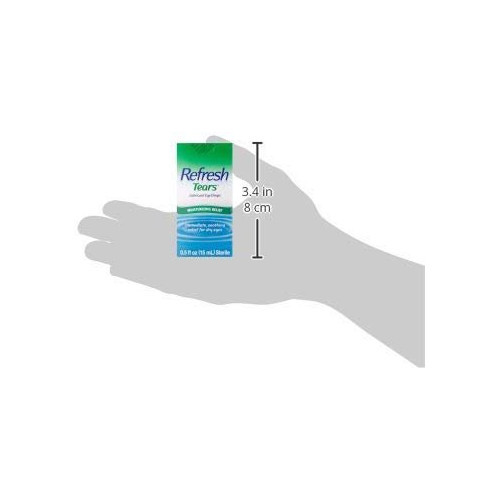 Refresh Tears Sterile Lubricant Eye Drops Moisturizing Relief For Dry Eyes 0.5oz