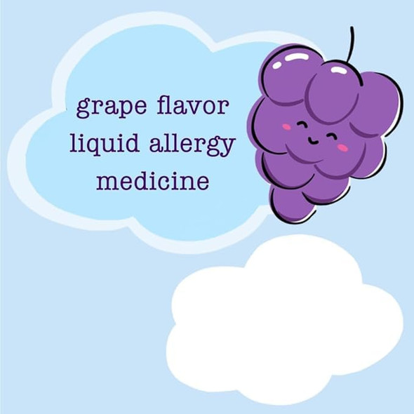 Childrens Oral Solution, Grape Flavor, Non-Drowsy 24h Relief of Sneezing, Runny Nose, Itchy Watery Eyes, Itchy Throat or Nose, Antihistamine, Indoor & Outdoor Allergies