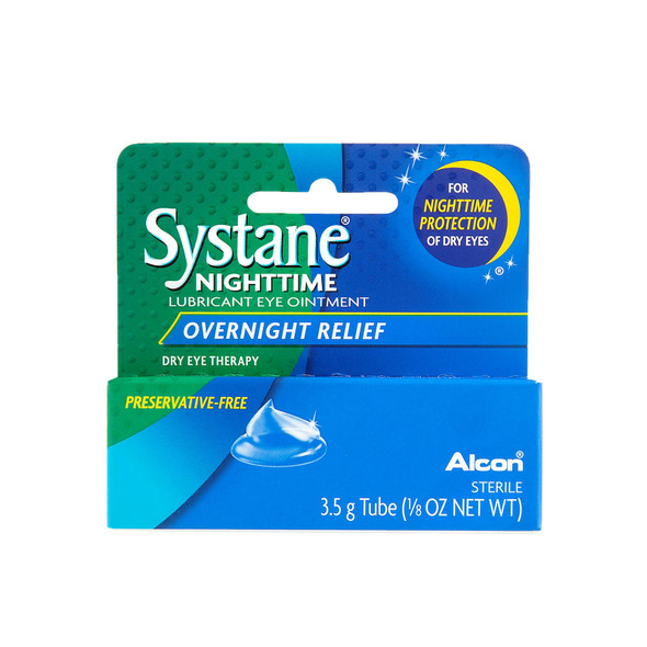 Systane Lubricant Eye Ointment Nighttime Protection Dry Relief Sterile 3.5 gram