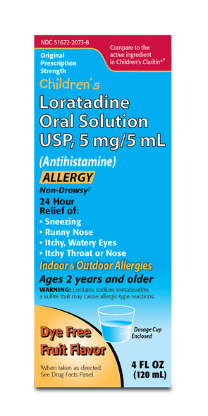 Childrens Oral Solution, Dye Free, Fruit Flavor, Non-Drowsy 24h Relief of Sneezing, Runny Nose, Itchy Watery Eyes, Itchy Throat or Nose, Antihistamine, Indoor & Outdoor Allergies