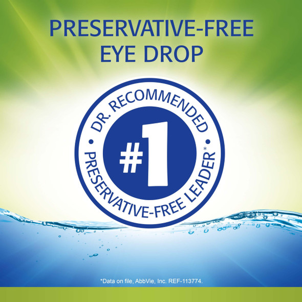 Refresh Relieva PF Xtra Preservative-Free Artificial Tears Lubricant Eye Drops, 0.33 fl oz (10 mL), 1 Count