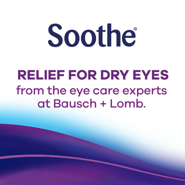 Soothe Preservative-Free Lubricant Eye Drops, Dry Eye Relief, Moisturizing, for Fast Relief & Gentle Enough for Sensitive Eyes and LASIK Dryness, Single-Use Vials, 30 Count