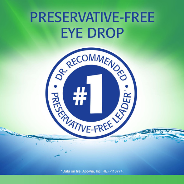 Refresh Tears PF Preservative-Free Artificial Tears Lubricant Eye Drops, 0.33 fl oz (10 mL)