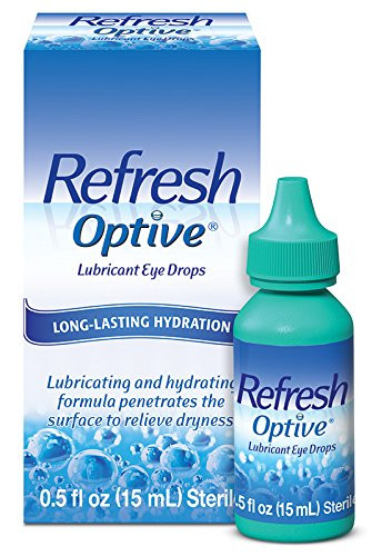 Refresh Optive Lubricant Eye Drops, 0.5 fl oz (15mL) Sterile